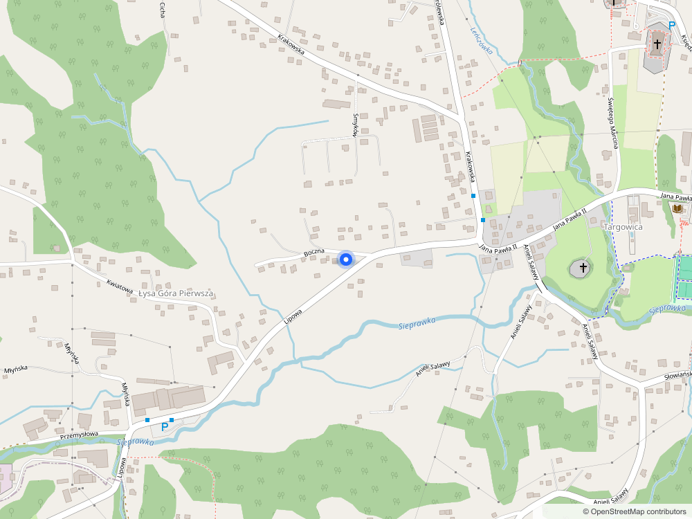 Mapa lokalizacji: ul. Lipowa 14, 32-447 Siepraw